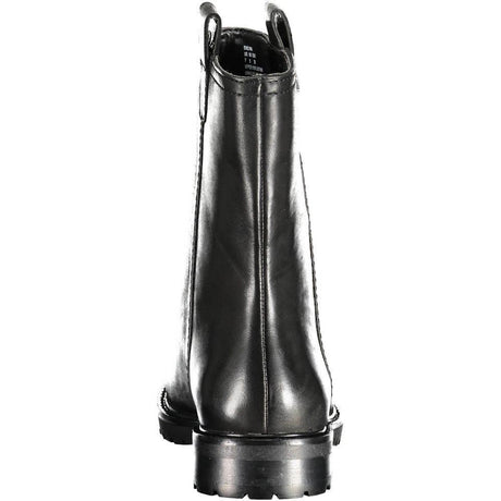 Ralph Lauren Black Leather Women Boot - Hilstor