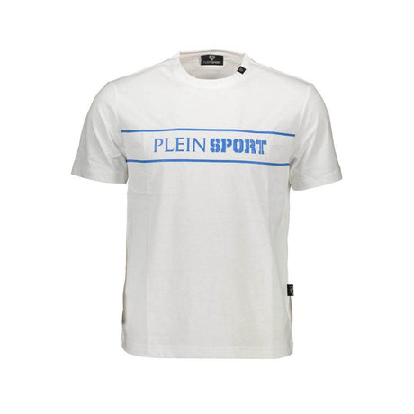 Plein Sport White Cotton Men T-Shirt - Hilstor
