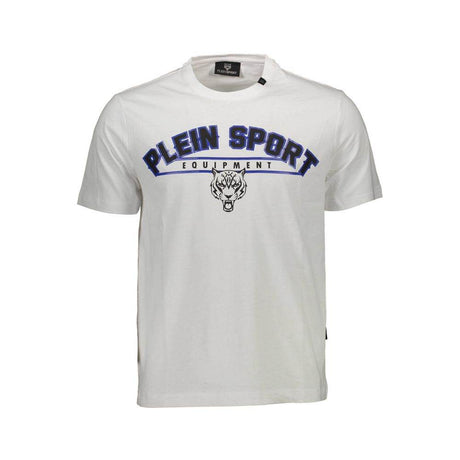 Plein Sport White Cotton Men T-Shirt - Hilstor