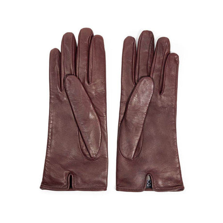 Dolce & Gabbana Burgundy Leather Glove - Hilstor