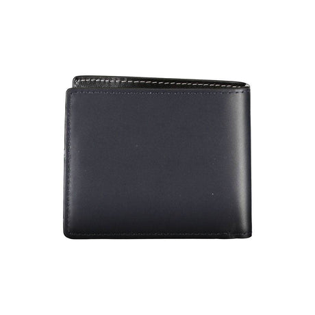 Tommy Hilfiger Elegant Blue Leather Bifold Wallet - Hilstor