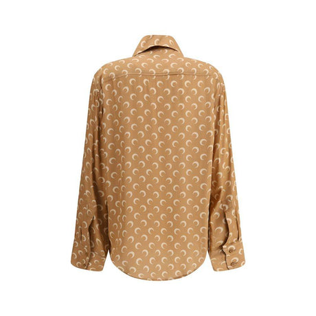Marine Serre Satin Moon Shirt - Hilstor