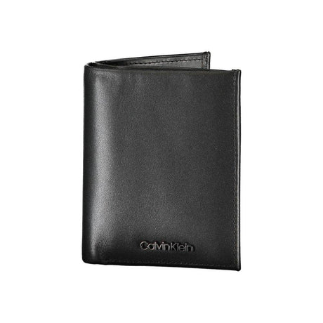 Calvin Klein Sleek Black Leather RFID Wallet - Hilstor