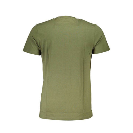 Cavalli Class Green Cotton Men T-Shirt - Hilstor
