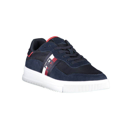 Tommy Hilfiger Blue Polyester Men Sneaker - Hilstor