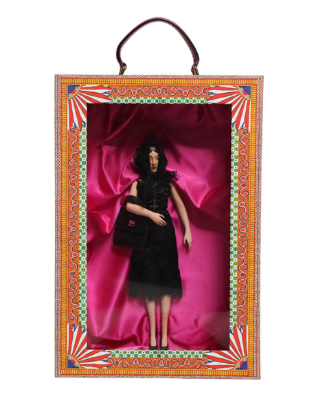 Dolce & Gabbana Black Dress Ceramic Porcelain Fashion Leather Sicily Dolls - Hilstor