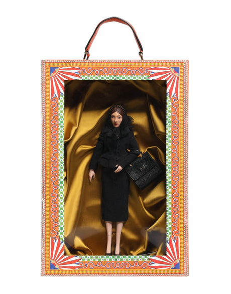 Dolce & Gabbana Black Dress Ceramic Porcelain Fashion Leather Sicily Dolls - Hilstor