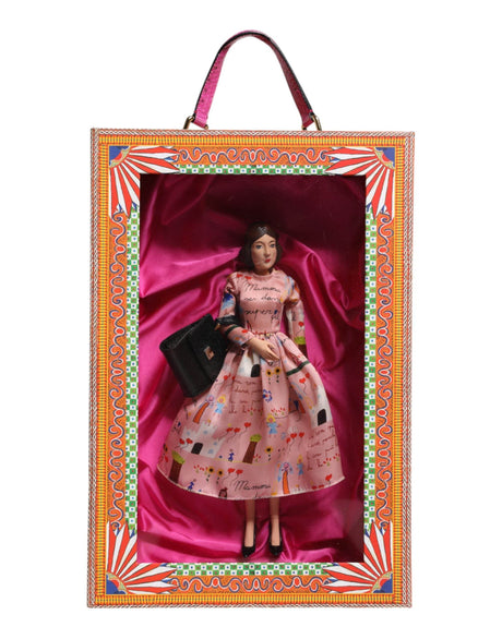 Dolce & Gabbana Pink Dress Ceramic Porcelain Fashion Leather Sicily Dolls - Hilstor