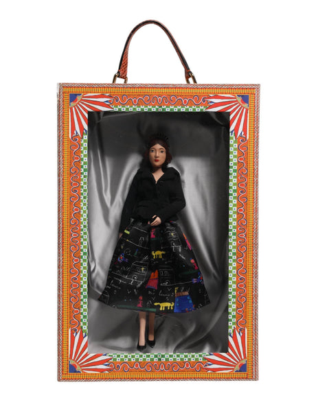 Dolce & Gabbana Black Dress Ceramic Porcelain Fashion Leather Sicily Dolls - Hilstor