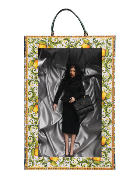 Dolce & Gabbana Black Dress Ceramic Porcelain Fashion Leather Sicily Dolls - Hilstor