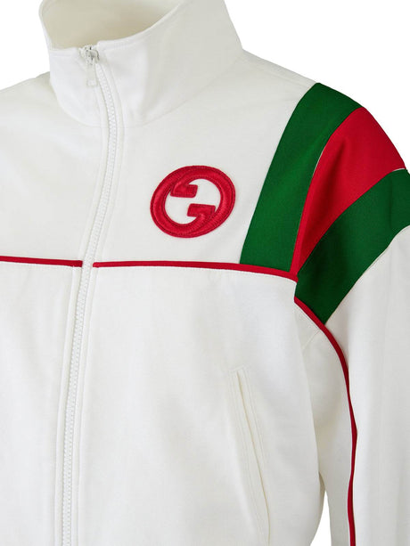 Gucci White Polyester Logo Sweatshirt - Hilstor