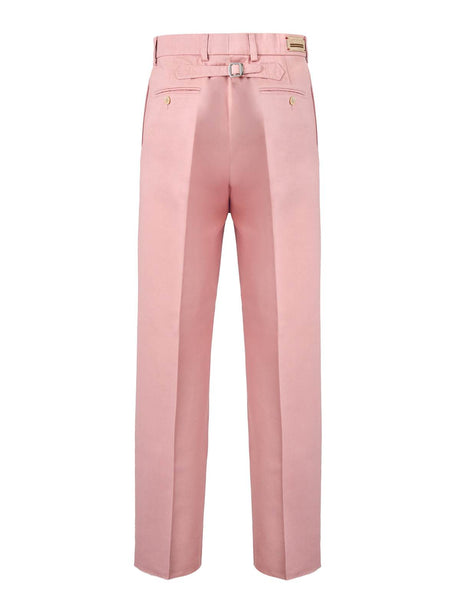 Gucci Light Pink Cotton Pants - Hilstor