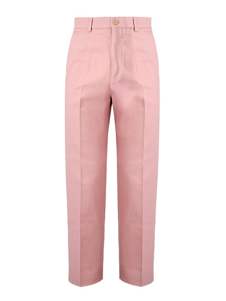 Gucci Light Pink Cotton Pants - Hilstor
