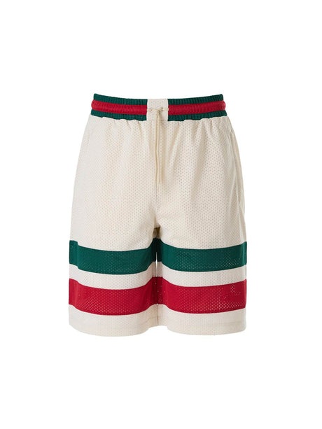 Gucci Cream polyester Logo Shorts - Hilstor