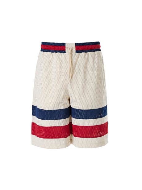 Gucci Cream polyester Logo Shorts - Hilstor