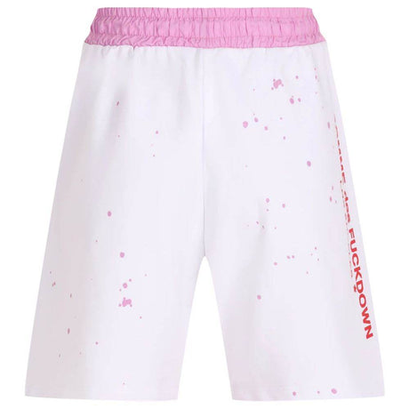 Comme Des Fuckdown White Cotton Short - Hilstor
