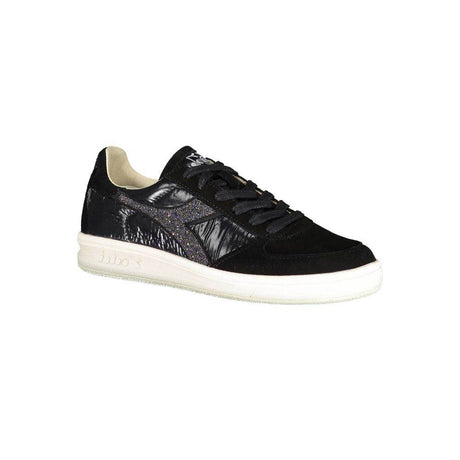 Diadora Black Leather Women Sneaker - Hilstor