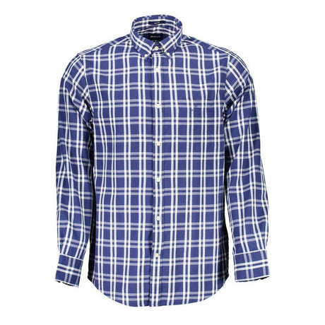 Gant Blue Cotton Men Shirt - Hilstor