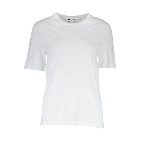 Gant White Cotton Men T-Shirt - Hilstor