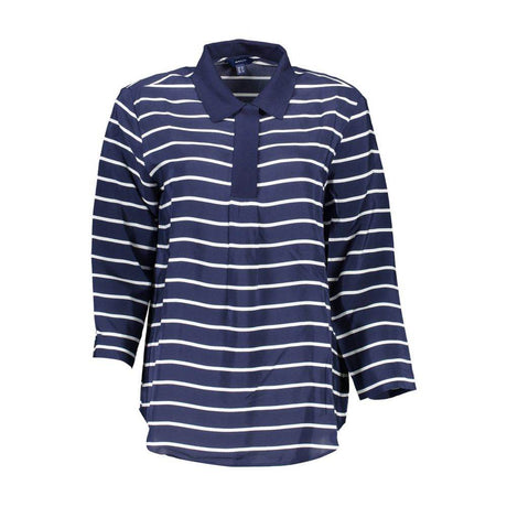 Gant Blue Viscose Women Polo Shirt - Hilstor