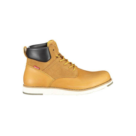 Levi's Beige Leather Men Boot - Hilstor