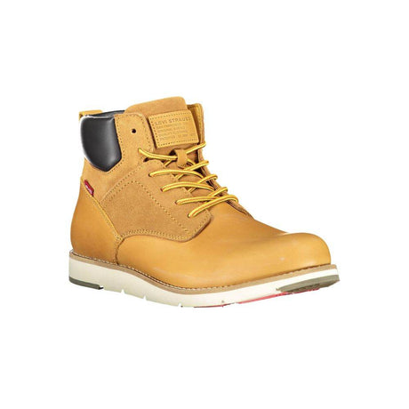 Levi's Beige Leather Men Boot - Hilstor