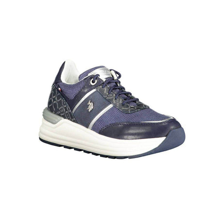 U.S. POLO ASSN. Blue Polyester Women Sneaker - Hilstor