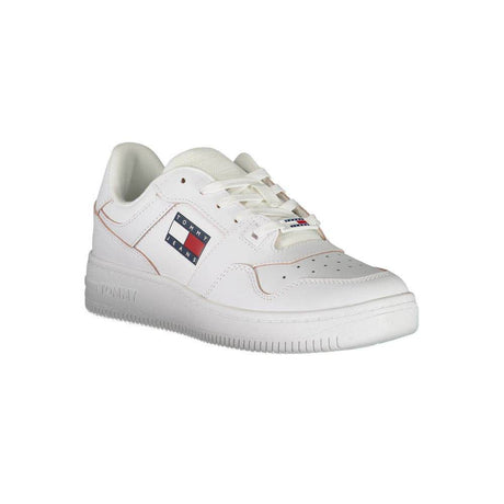 Tommy Hilfiger White Leather Women Sneaker - Hilstor