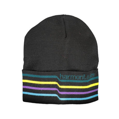 Harmont & Blaine Black Wool Men Cap - Hilstor