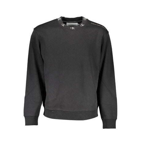 Calvin Klein Black Cotton Men Sweater - Hilstor
