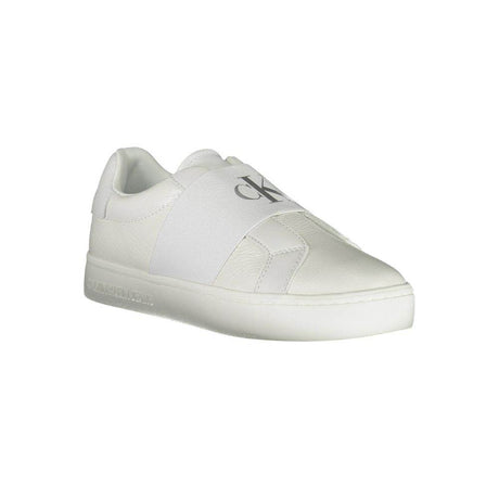 Calvin Klein White Leather Women Sneaker - Hilstor