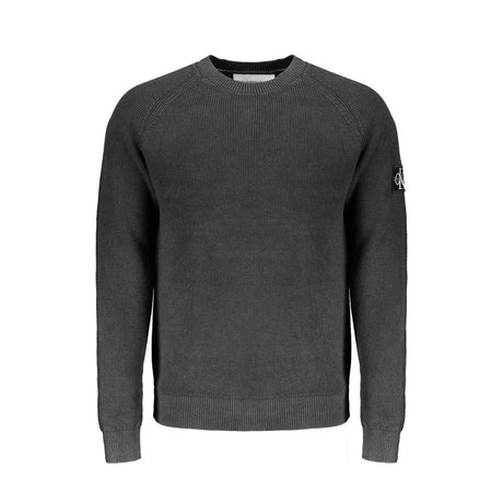 Calvin Klein Black Cotton Sweater - Hilstor