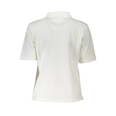 Tommy Hilfiger White Cotton Polo Shirt - Hilstor