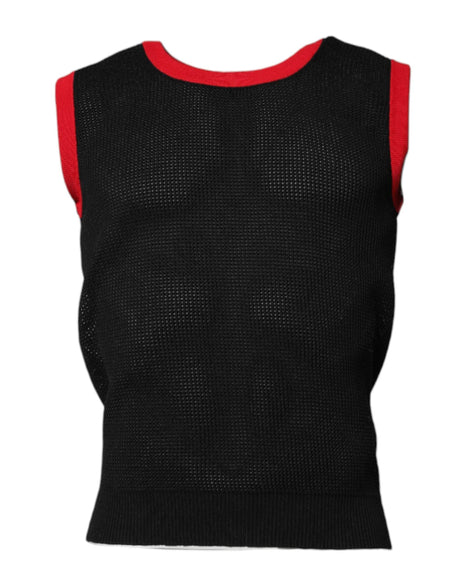 Dolce & Gabbana Black Cotton Slim Fit Round Neck T-shirt - Hilstor