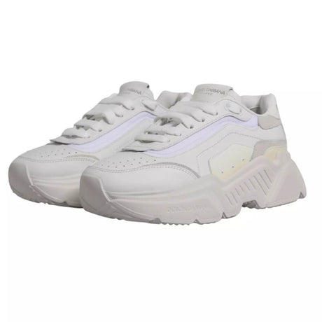 Dolce & Gabbana White Daymaster Low Top Mens Sneakers Shoes - Hilstor