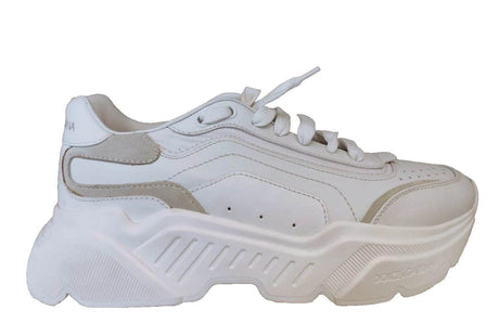 Dolce & Gabbana White Daymaster Low Top Mens Sneakers Shoes - Hilstor