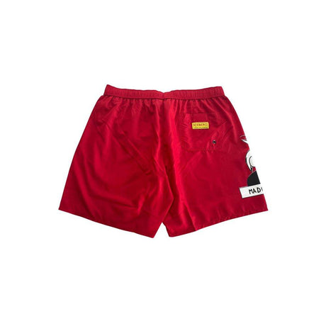Iceberg Red Polyester Men's Swim Short - Hilstor
