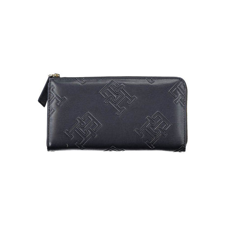 Tommy Hilfiger Elegant Blue Zip-Around Wallet - Hilstor