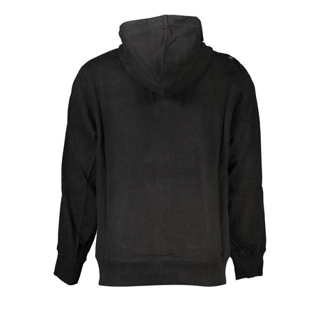Calvin Klein Black Cotton Men Sweater with Hood and Pockets - Hilstor