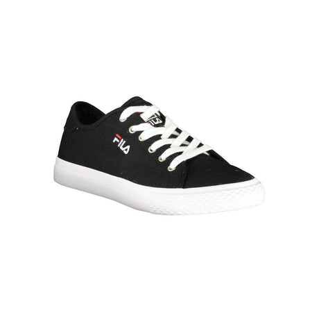 Fila Sleek Black Laced Sports Sneakers - Hilstor