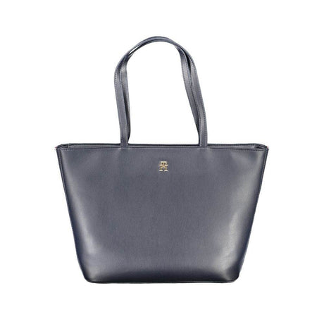 Tommy Hilfiger Blue Polyester Handbag - Hilstor