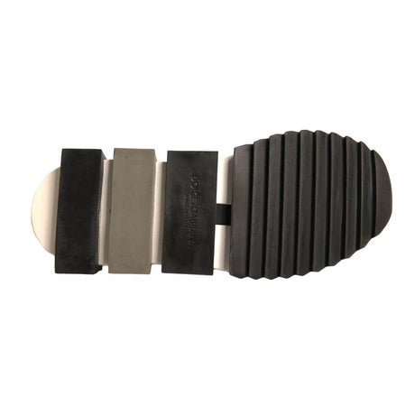 Dolce & Gabbana Black White Slip On Sorrento Sneakers Shoes - Hilstor