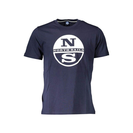 North Sails Blue Cotton Men T-Shirt - Hilstor