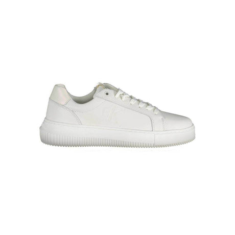 Calvin Klein White Leather Women Sneaker - Hilstor