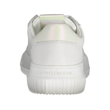 Calvin Klein White Leather Women Sneaker - Hilstor