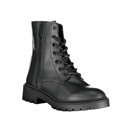 Calvin Klein Black Polyester Women Boot - Hilstor