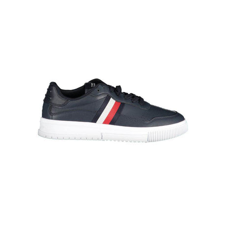 Tommy Hilfiger Blue Leather Men Sneaker - Hilstor