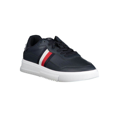 Tommy Hilfiger Blue Leather Men Sneaker - Hilstor
