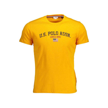 U.S. POLO ASSN. Orange Cotton Men T-Shirt - Hilstor