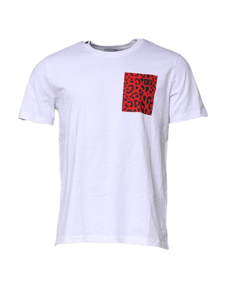 Dolce & Gabbana White Cotton Short Sleeves Crew Neck T-shirt - Hilstor